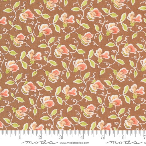 Portofino Sienna Sweet Pea Yardage by Fig Tree & Co. for Moda Fabrics