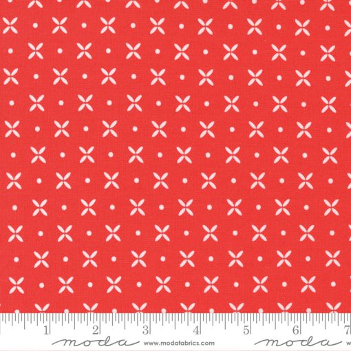 Simply Delightful Geranium Orange Peel Yardage by Sherri & Chelsi for Moda Fabrics