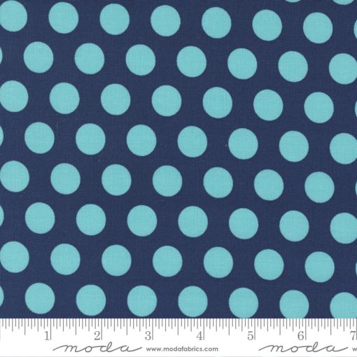 Simply Delightful Nautical Blue Dots Yardage by Sherri & Chelsi for Moda Fabrics