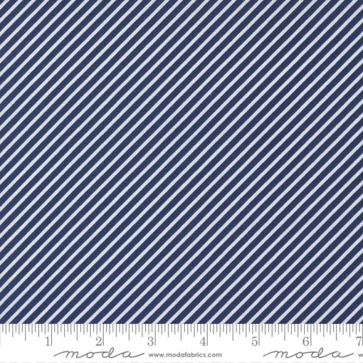 Simply Delightful Nautical Blue Stripe Yardage by Sherri & Chelsi for Moda Fabrics