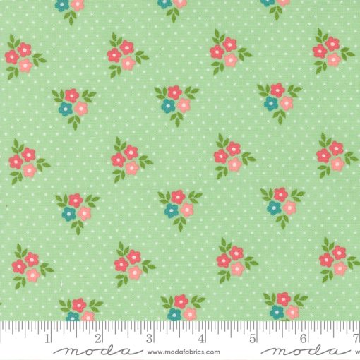 Strawberry Lemonade Mint Bouquets Yardage by Sherri & Chelsi for Moda Fabrics