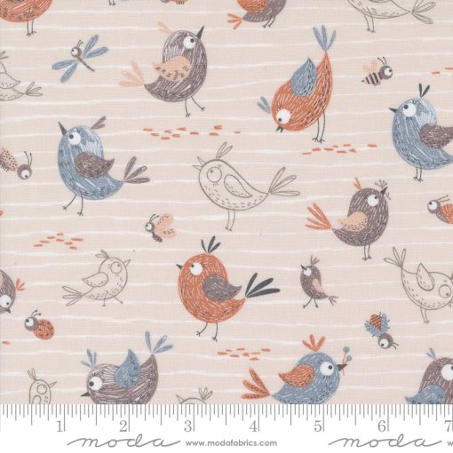 Chirp Cloud Friends yardage by Elena Amo for Moda Fabrics