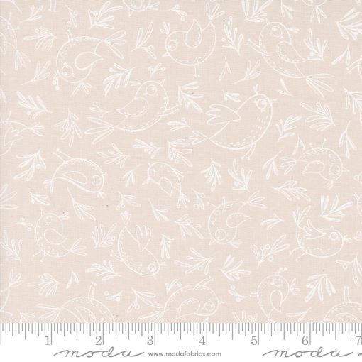 Chirp Cloud Trace A Bird yardage by Elena Amo for Moda Fabrics