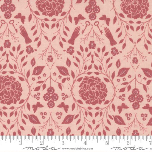 Evermore Strawberry Cream Garden Gate Yardage by Sweetfire Road for Moda Fabrics