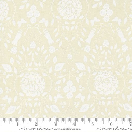 Evermore Lace White Garden Gate Yardage by Sweetfire Road for Moda Fabrics