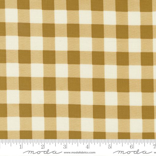 Evermore Honey Picnic Gingham Yardage by Sweetfire Road for Moda Fabrics