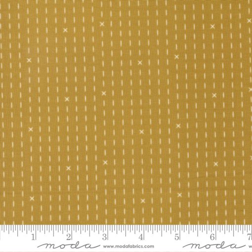 Evermore Honey Hand Stitched Yardage by Sweetfire Road for Moda Fabrics