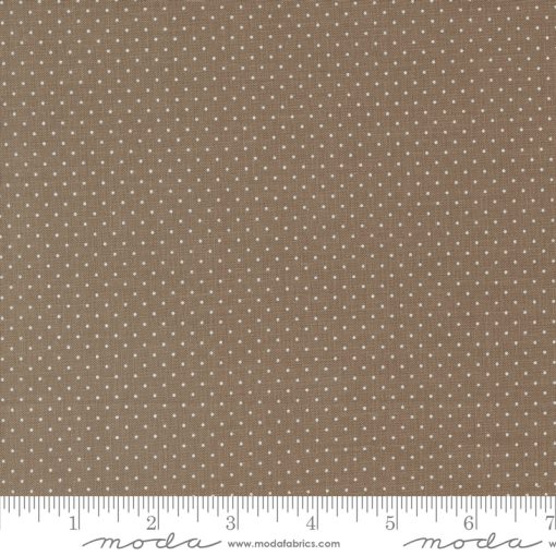 Enchantment Teak Swiss Dot Yardage by Sweetfire Road for Moda Fabrics