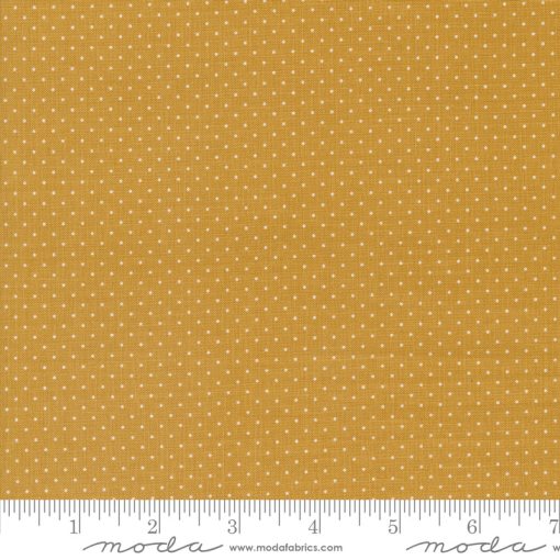 Enchantment Caramel Swiss Dot Yardage by Sweetfire Road for Moda Fabrics