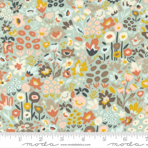 Dawn On The Prairie Rainy Mist Meadow Walk Yardage by Fancy That Design House for Moda Fabrics