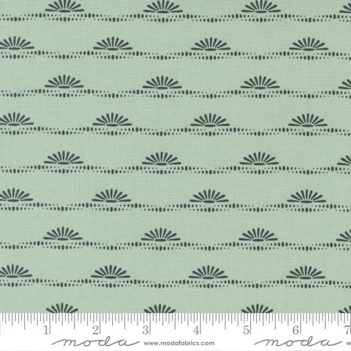 Dawn On The Prairie Dusty Mint Prairie Sun Yardage by Fancy That Design House for Moda Fabrics