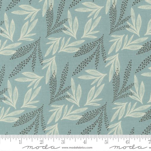 Woodland & Wildflowers Bluestone Leaf Lore Yardage by Fancy That Design House for Moda Fabrics