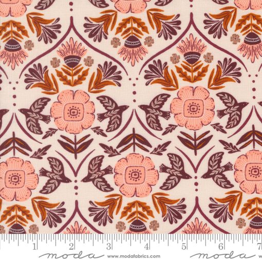 Folk & Lore Pale Pink Flight of Fancy Yardage by Fancy That Design House for Moda Fabrics