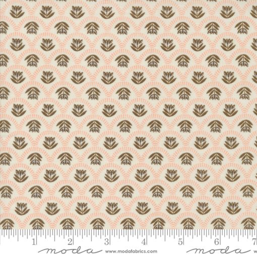 Folk & Lore Eggshell Scallop Story Yardage by Fancy That Design House for Moda Fabrics