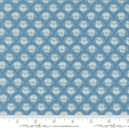 Folk & Lore Sky Scallop Story Yardage by Fancy That Design House for Moda Fabrics