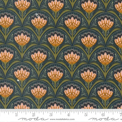 Quaint Cottage Midnight Florets Yardage by Gingiber for Moda Fabrics