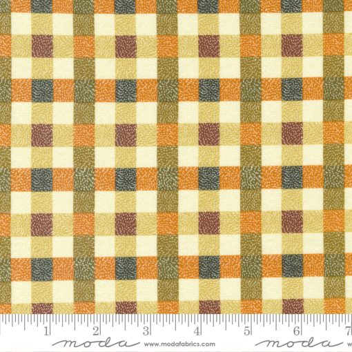 Quaint Cottage Spice Twisted Check Yardage by Gingiber for Moda Fabrics