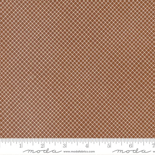 Quaint Cottage Mud Cross Check Yardage by Gingiber for Moda Fabrics