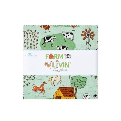 Farm Livin' 5" Stacker by Diane Labombarbe for Riley Blake Designs