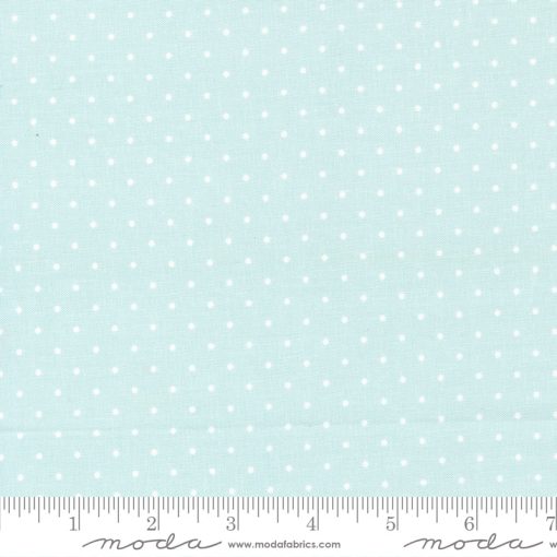 Lovestruck Mist Delicate Dot Yardage by Lella Boutique for Moda Fabrics