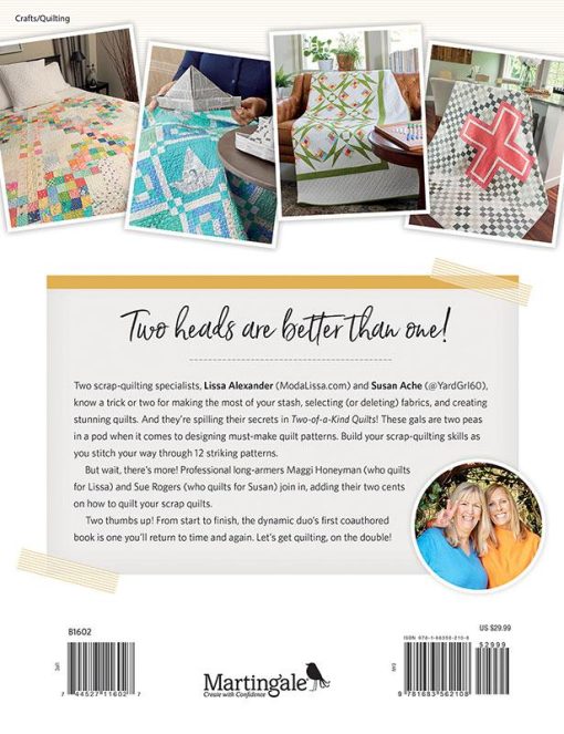 Two Of A Kind Quilts Pattern Book by Lissa Alexander & Susan Ache - Image 2