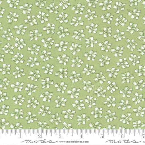 Lighthearted Green Ribbon Yardage by Camille Roskelley for Moda Fabrics