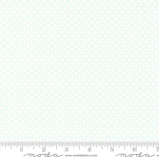 Lighthearted Cream Aqua Summer Yardage by Camille Roskelley for Moda Fabrics