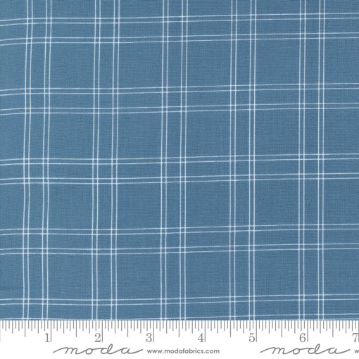 Shoreline Medium Blue Plaid Yardage by Camille Roskelley for Moda Fabrics