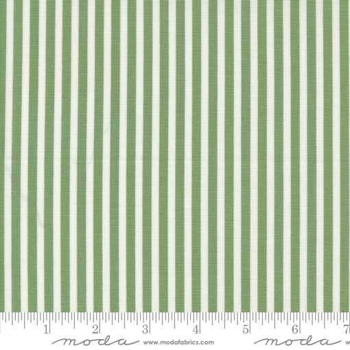 Shoreline Green Simple Stripe Yardage by Camille Roskelley for Moda Fabrics