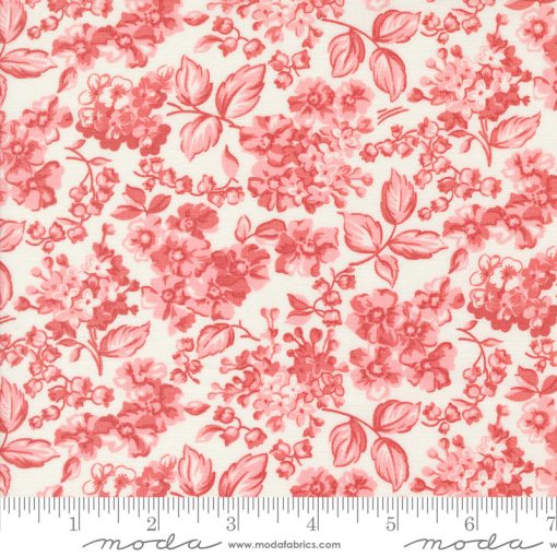 Rosemary Cottage Cream Strawberry Blooms Yardage by Camille Roskelley for Moda Fabrics