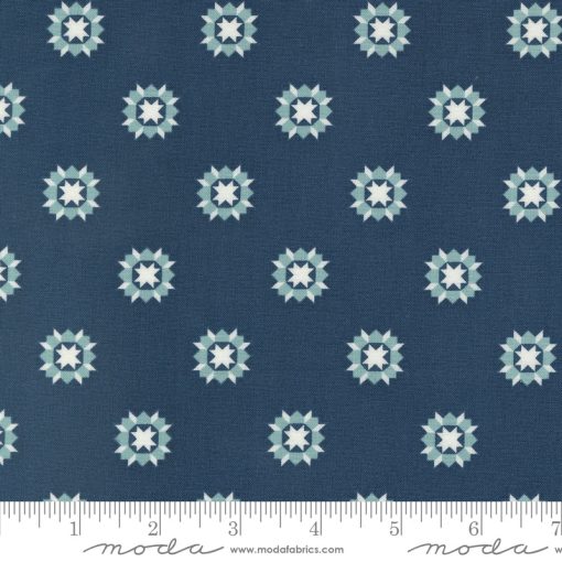 Rosemary Cottage Navy Swoon Yardage by Camille Roskelley for Moda Fabrics