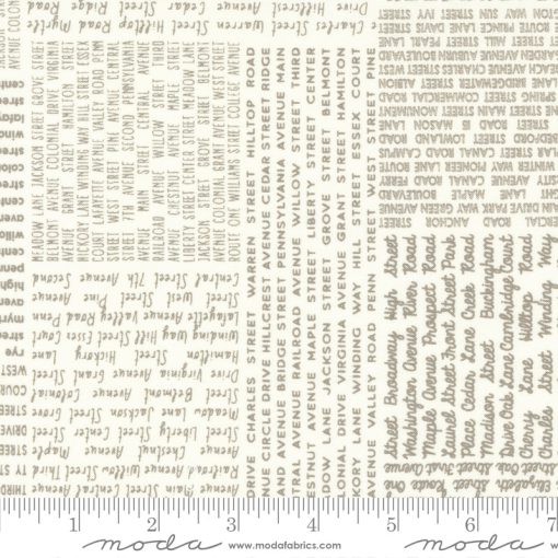 Main Street Vanilla Taupe In The News Yardage by Sweetwater for Moda Fabrics