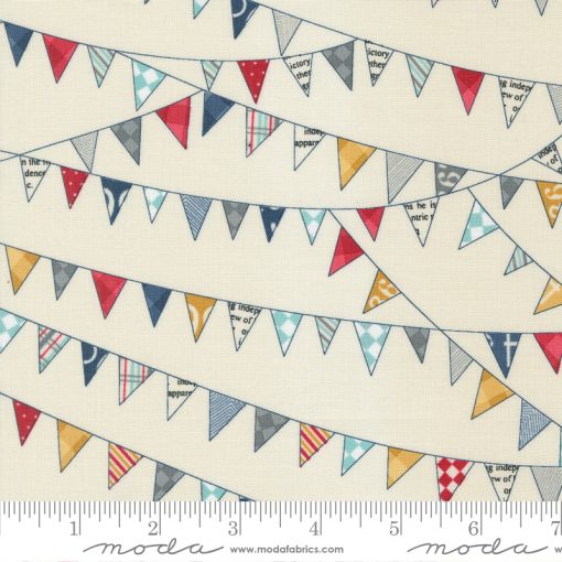 Vintage Cream Bunting Yardage by Sweetwater for Moda Fabrics