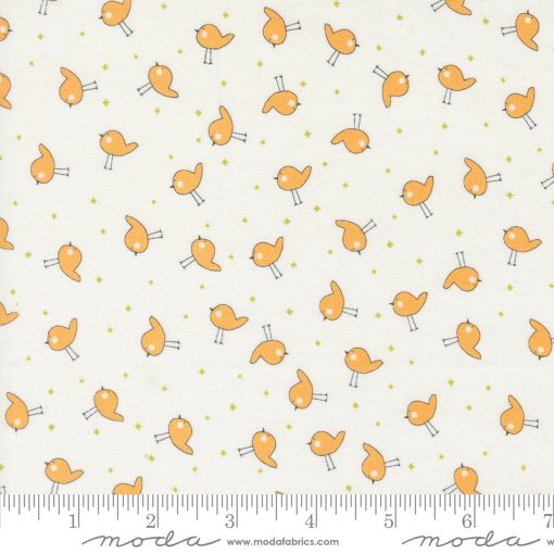 Shine Cloud Orangesicle Little Birdie Yardage by Sweetwater for Moda Fabrics