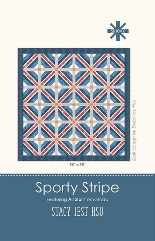 Sporty Stripe Quilt Pattern by Stacy Iest Hsu