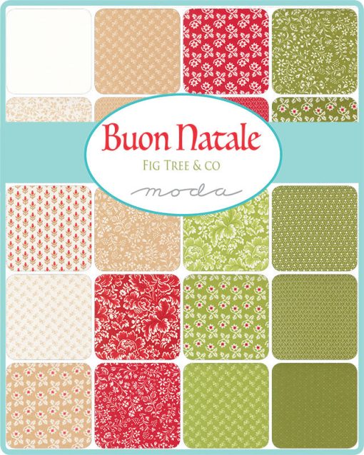 PREORDER Buon Natale Fat Quarter Bundle by Fig Tree & Co. for Moda Fabrics - Image 2