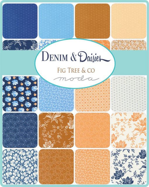 Denim & Daisies Jelly Roll by Fig Tree & Co. for Moda Fabrics - Image 2