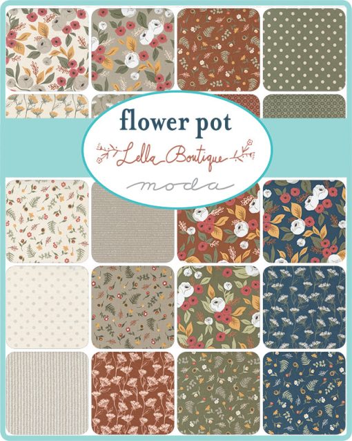 Flower Pot Honey Bun by Lella Boutique for Moda Fabrics - Image 2