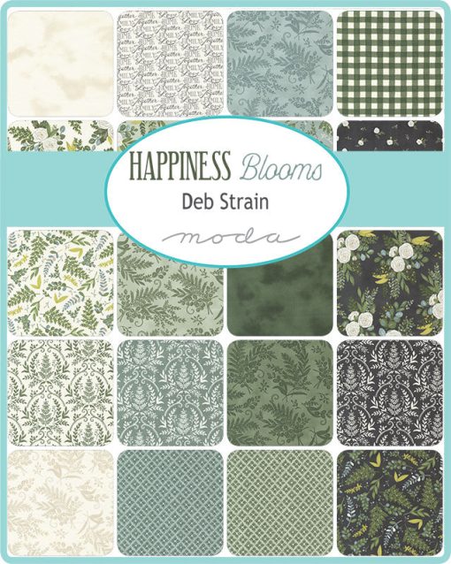 Happiness Blooms Fat Eighth Bundle by Deb Strain for Moda Fabrics - Image 2