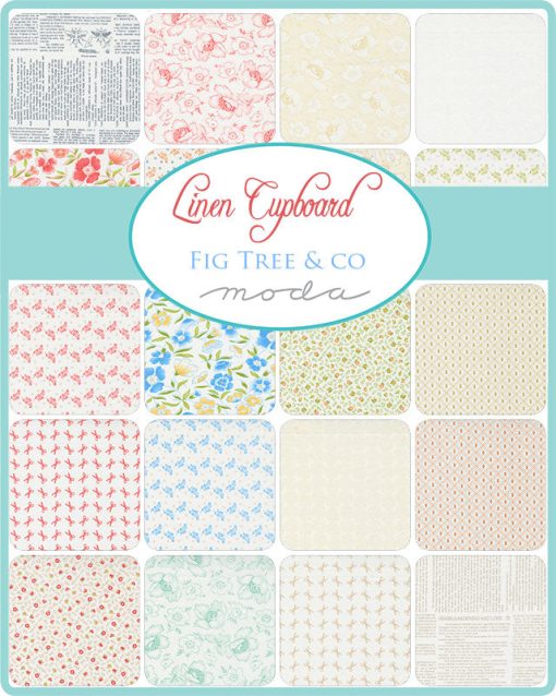 Linen Cupboard Charm Pack by Fig Tree & Co. for Moda Fabrics - Image 2