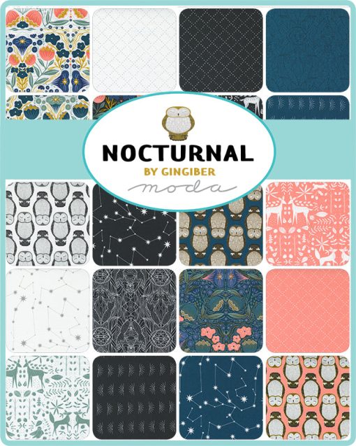 Nocturnal Jelly Roll by Gingiber for Moda Fabrics - Image 2