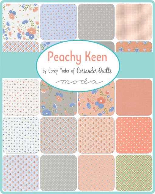 Peachy Keen Fat Eighth Bundle by Corey Yoder for Moda Fabrics - Image 2