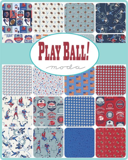 Play Ball Fat Quarter Bundle by Stacy Iest Hsu for Moda Fabrics - Image 2