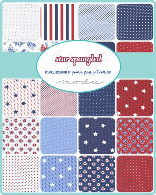 PREORDER Star Spangled Fat Quarter Bundle by April Rosenthal for Moda Fabrics - Image 2