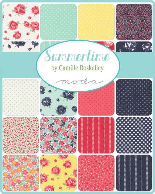 PREORDER Summertime Fat Quarter Bundle by Camille Roskelley for Moda Fabrics - Image 2