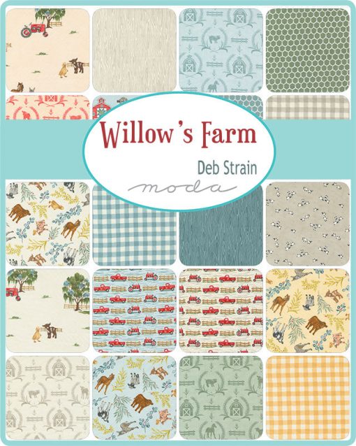 Willow's Farm Fat Quarter Bundle by Deb Strain for Moda Fabrics - Image 2