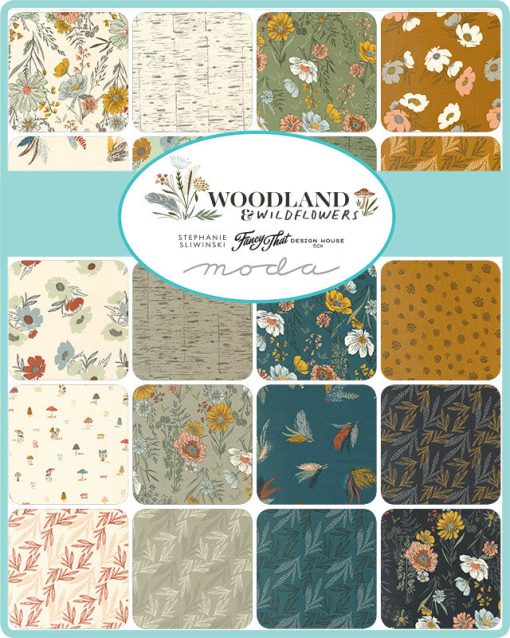 Woodland & Wildflowers Fat Eighth Bundle by Fancy That Design House for Moda Fabrics - Image 2