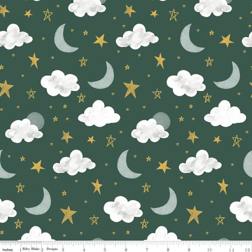 It's A Boy Hunter Stars & Moon Yardage by Echo Park Paper for Riley Blake Designs