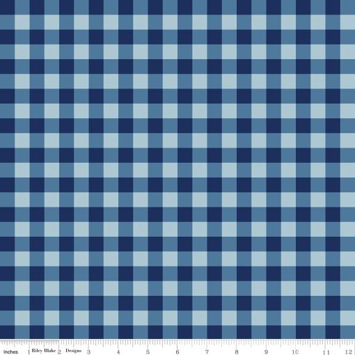 Simply Country Navy Gingham Yardage by Tasha Noel for Riley Blake Designs