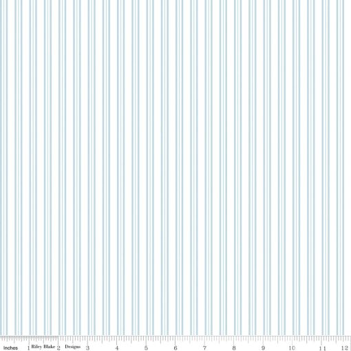 Simply Country White Stripes Yardage by Tasha Noel for Riley Blake Designs